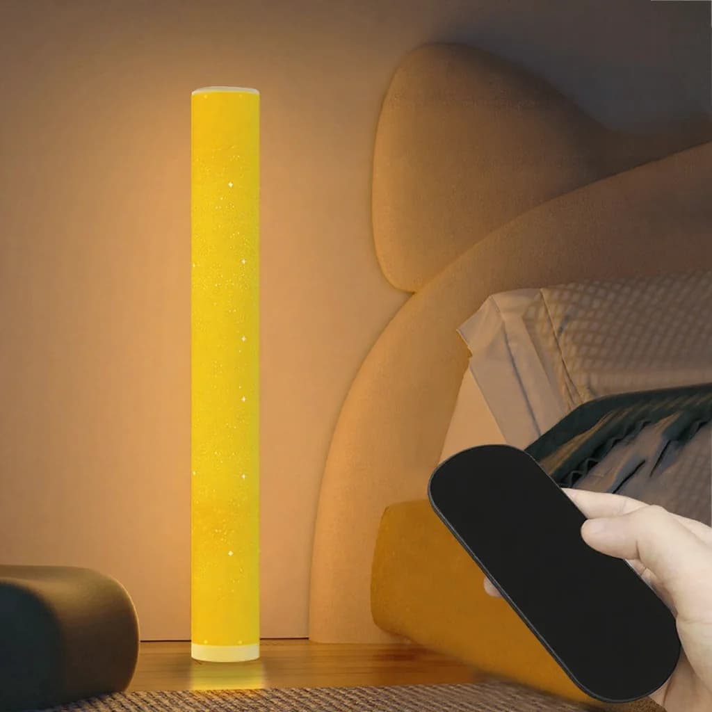 RGB LED põrandalamp tähemustriga, puldi ja rakenduse juhtimisega