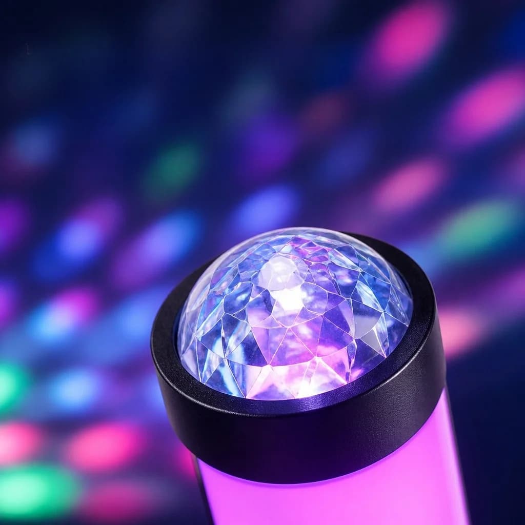 RGB projektsiooni meeleolulamp muusika sünkroonimise ja puldiga