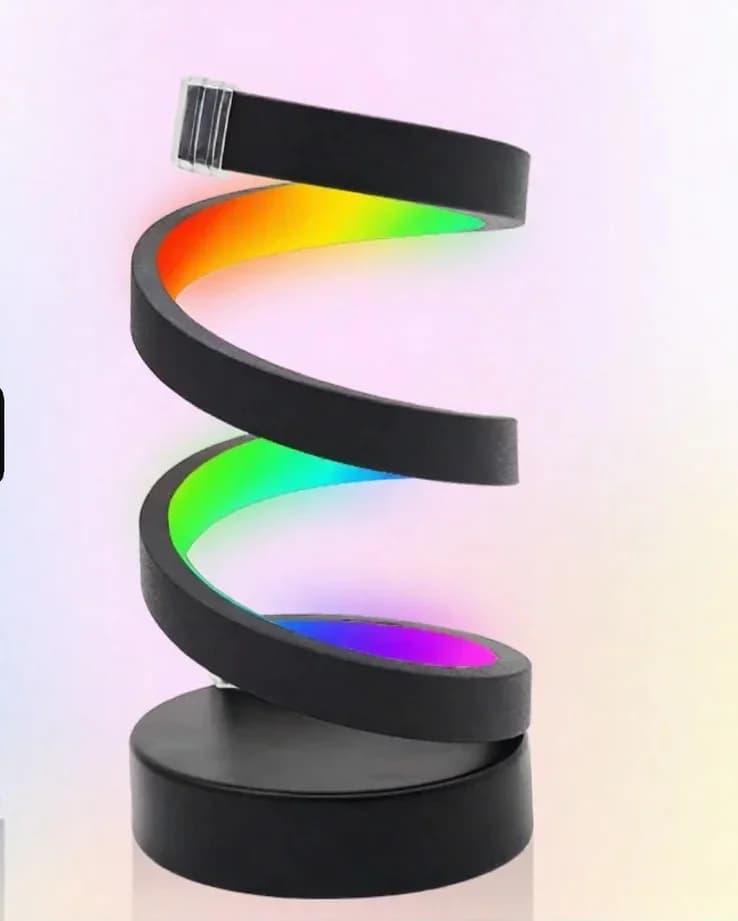 Spiraalne RGB meeleolulamp helireageeriva valguse ja rakenduse juhtimisega
