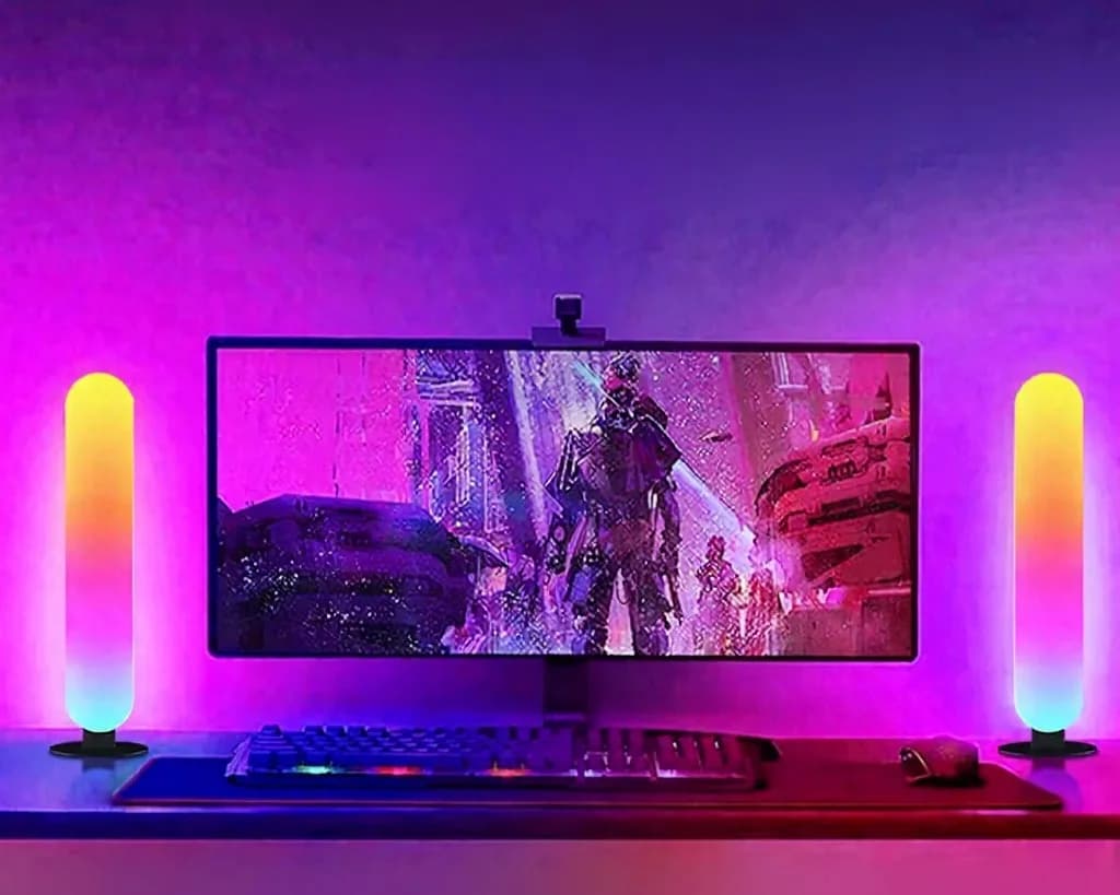 RGB LED meeleolulamp Bluetoothi muusikasünkrooniga ja rakenduse juhtimisega