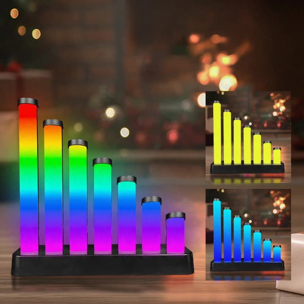 RGB helireageeriv LED lauavalgusti rakenduse juhtimisega