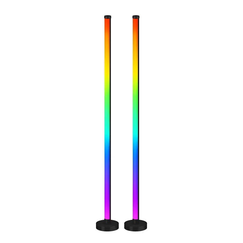 RGB põrandalamp muusikasünkrooniga, äpi ja puldiga juhtimine