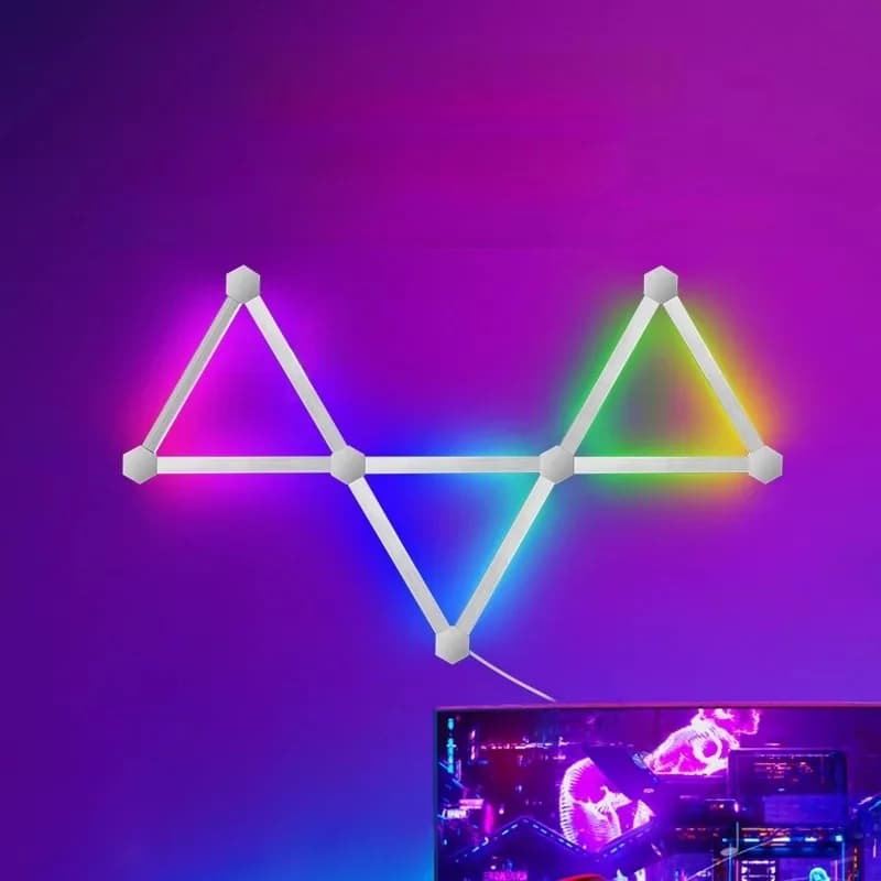 RGB nutikad ühendatavad LED seinavalgustid rakenduse juhtimise ja muusikasünkrooniga