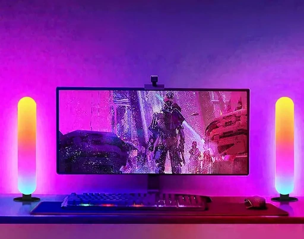 RGB LED meeleolulamp Bluetoothi muusikasünkrooniga ja rakenduse juhtimisega
