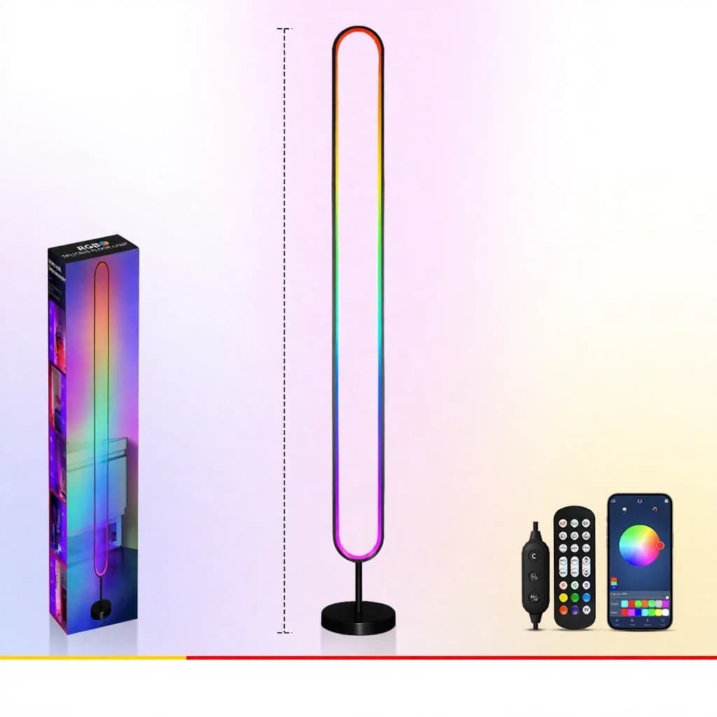 RGB LED heli aktiveeritav meeleolulamp rakenduse juhtimisega