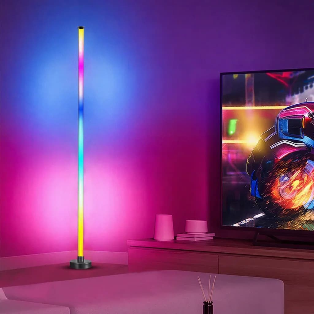 RGB värvimuutuv põrandalamp muusika sünkroonimise ja rakenduse juhtimisega
