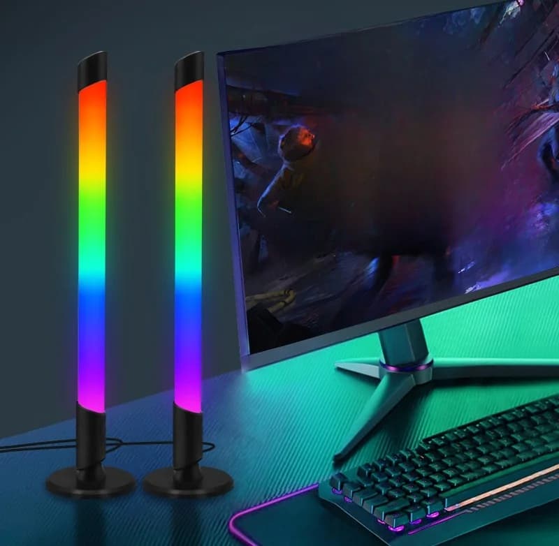 USB muusika sünkroonimisega RGB meeleoluvalgusti lauale