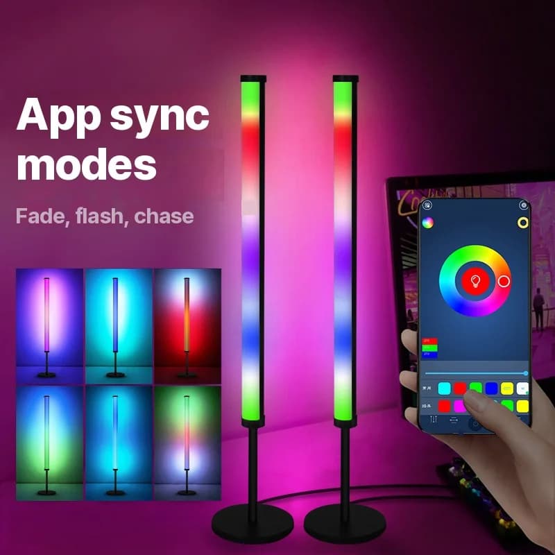 RGB LED lauavalgusti muusika sünkroonimise ja rakenduse juhtimisega