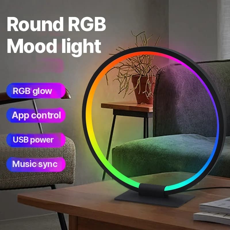 RGB LED meeleolu öölamp muusika sünkroonimisega