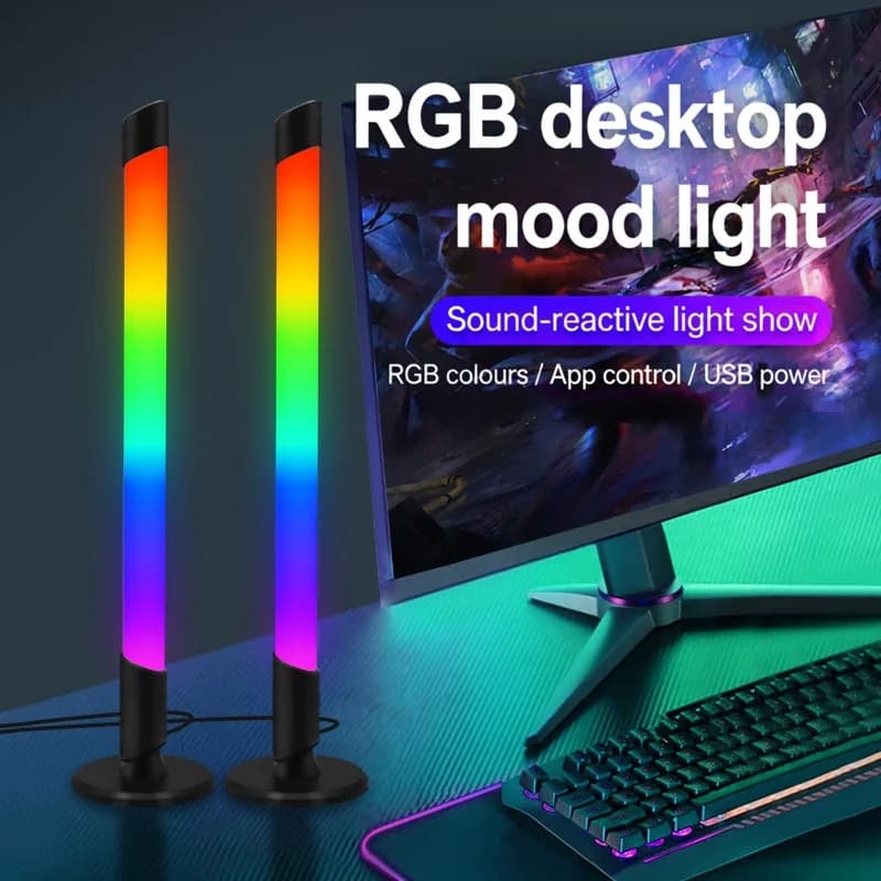 USB muusika sünkroonimisega RGB meeleoluvalgusti lauale