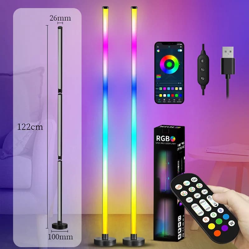 RGB LED-nurgalatt muusika sünkroonimisega, äpi ja puldi juhtimisega